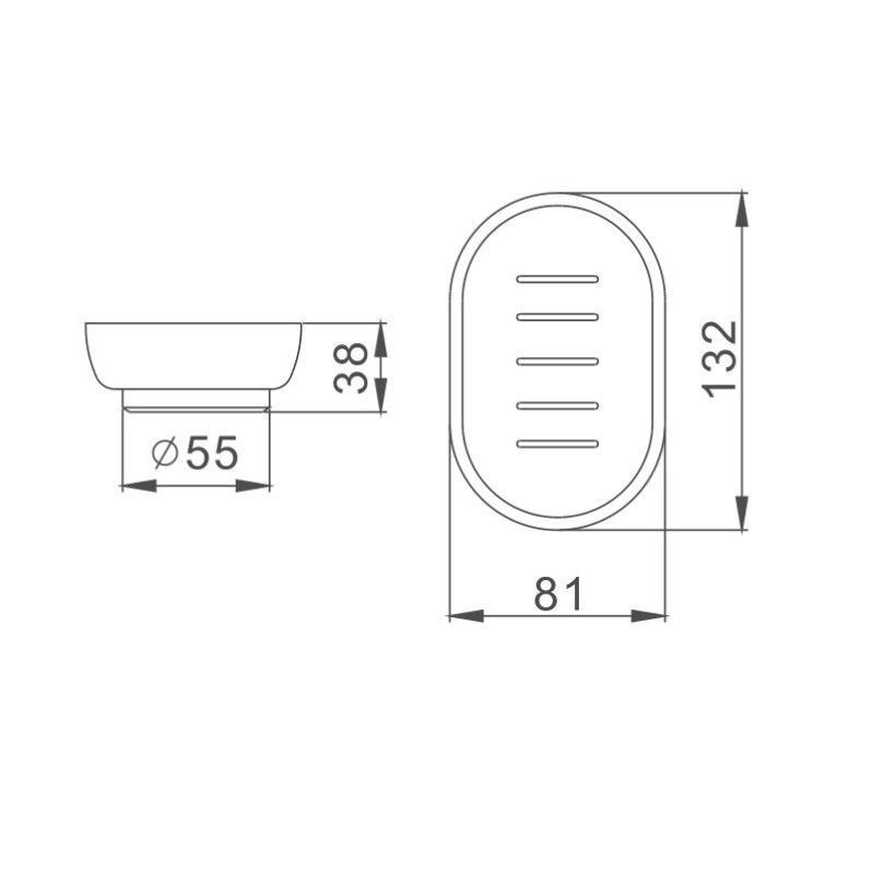 Мыльница Haiba HB751, белый