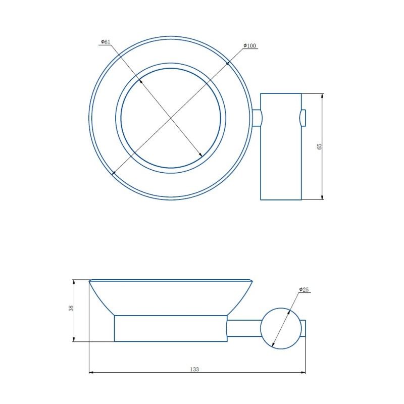 Мыльница Haiba HB8402-7, черный