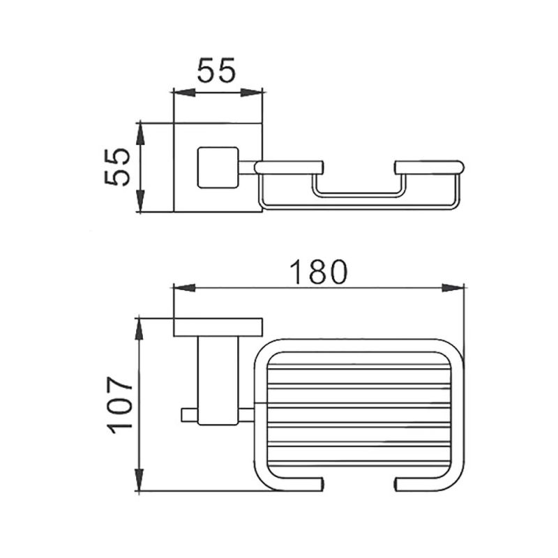 Мыльница Haiba HB8902-1, черный