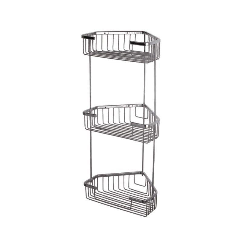 Полка металлическая угловая Haiba HB335-2, хром