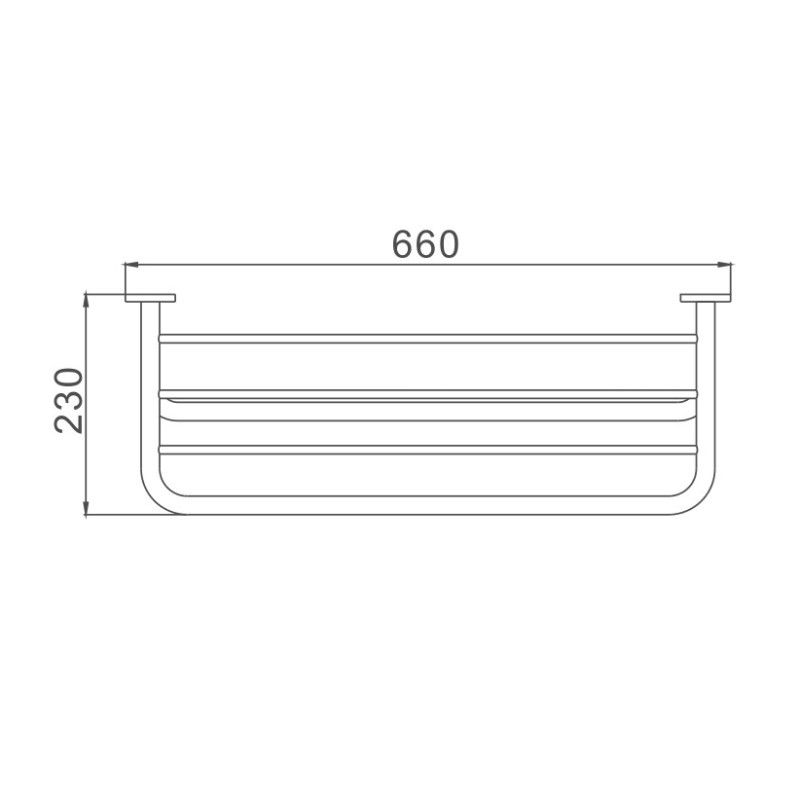 Полка для полотенец Haiba HB804, Хром