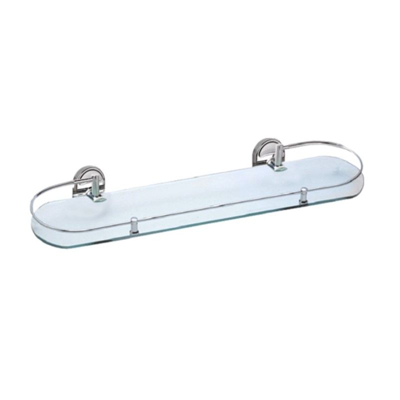 Полка стеклянная Haiba HB1907-1, хром
