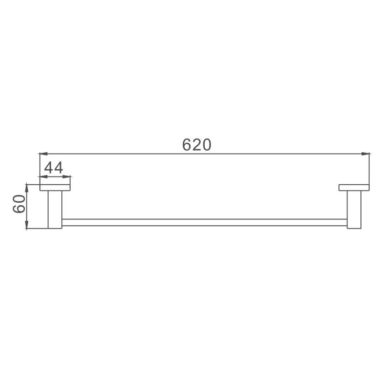 Полотенцедержатель Haiba HB8601, хром