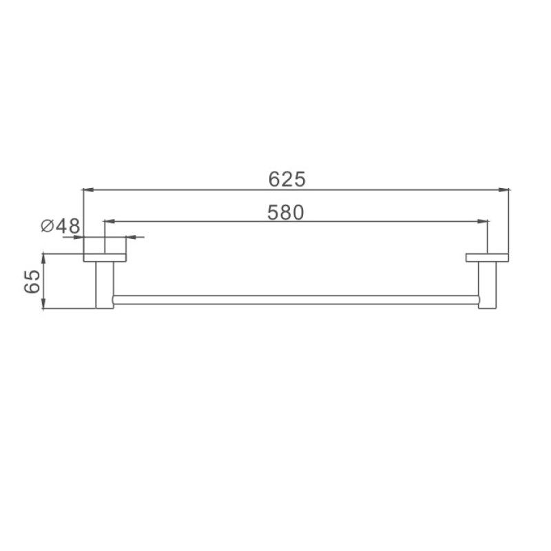 Полотенцедержатель Haiba HB8701, черный
