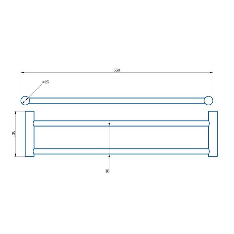 Полотенцедержатель Haiba HB8409-7, черный