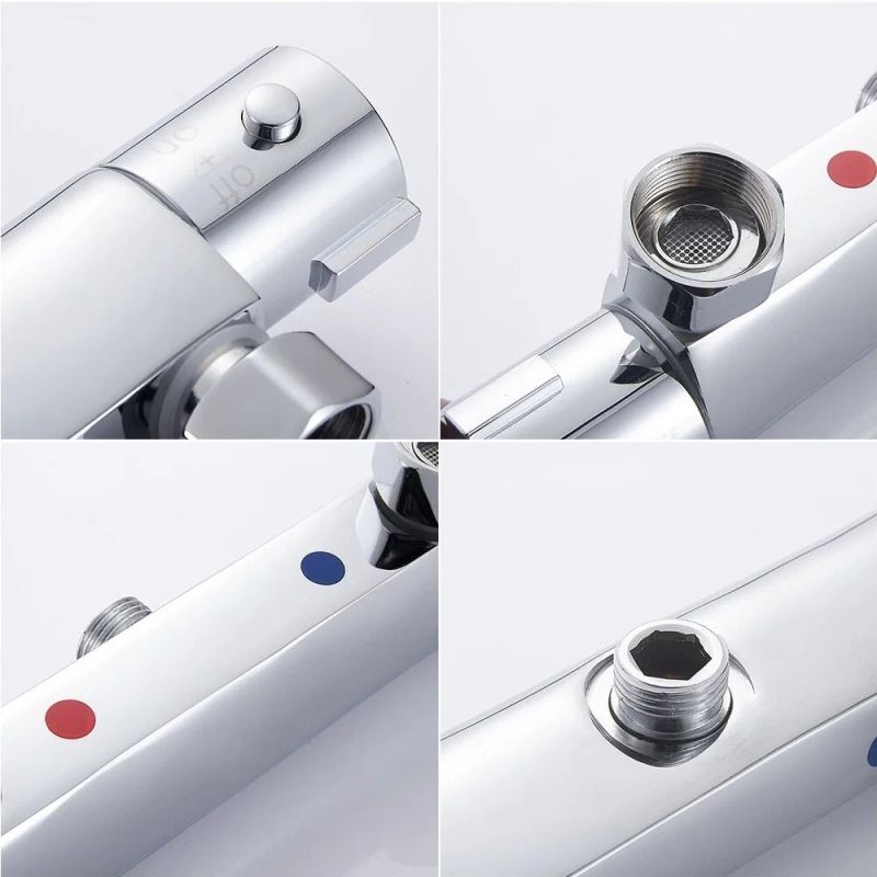 Смеситель для душа термостатический Haiba HB20809, хром