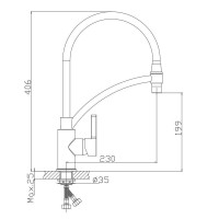 Смеситель для кухни Haiba HB73643-7, черный