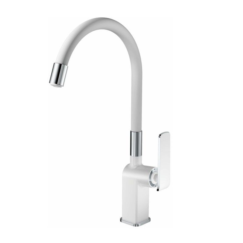 Смеситель для кухни Haiba HB73548-8 Белый Хром