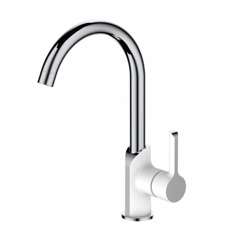 Смеситель для кухни Haiba HB70805-8 Белый Хром