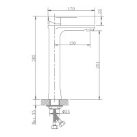 Смеситель для раковины Haiba HB11807, сатин