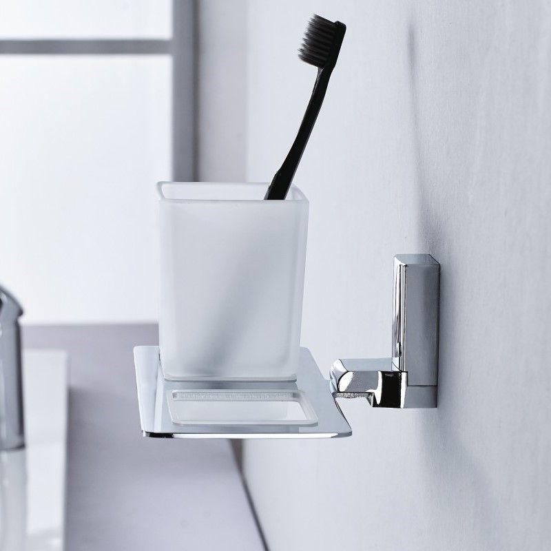 Стакан для ванной комнаты двойной Haiba HB8808, хром