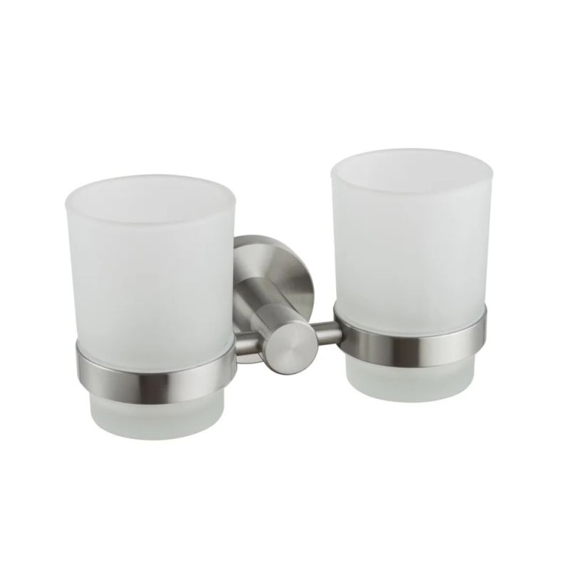 Стакан для ванной комнаты двойной Haiba HB8308, сталь