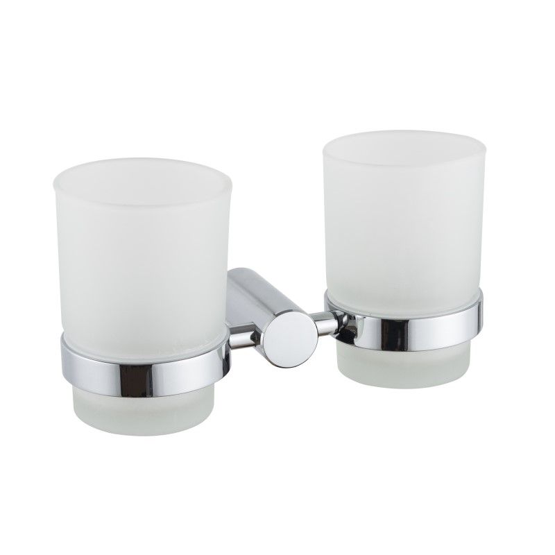 Стакан для ванной комнаты двойной Haiba HB8408, хром