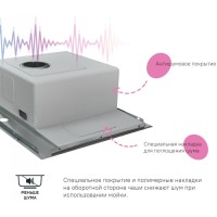 Мойка кухонная Iddis Haze 59 см, чаша слева, сатин, HAZ59SLi77