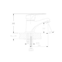 Смеситель для раковины Haiba HB1037, хром