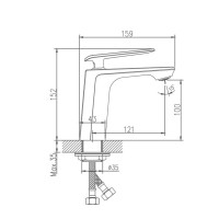 Смеситель для раковины Haiba HB10548-7, черный