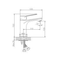 Смеситель для раковины Haiba HB10559, хром