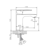 Смеситель для раковины Haiba HB10563, хром