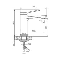 Смеситель для раковины Haiba HB10572, хром