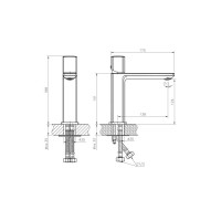 Смеситель для раковины Haiba HB10577, хром