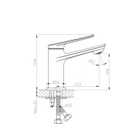 Смеситель для раковины Haiba HB10595, хром
