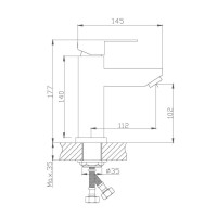 Смеситель для раковины Haiba HB10801, сталь
