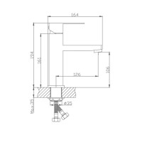 Смеситель для раковины Haiba HB10803, сталь