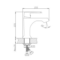 Смеситель для раковины Haiba HB10804, белый/хром