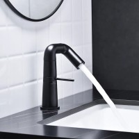 Смеситель для раковины Haiba HB10813-7, с прогрессивным картриджем, черный