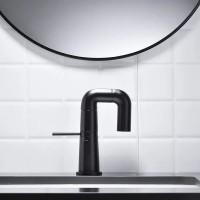 Смеситель для раковины Haiba HB10813-7, с прогрессивным картриджем, черный