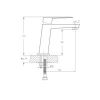 Смеситель для раковины Haiba HB11191, хром