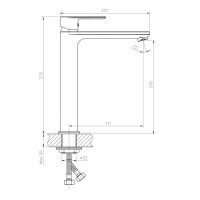 Смеситель для раковины Haiba HB11505, хром