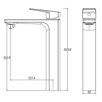 Смеситель для раковины Haiba HB11810 хром