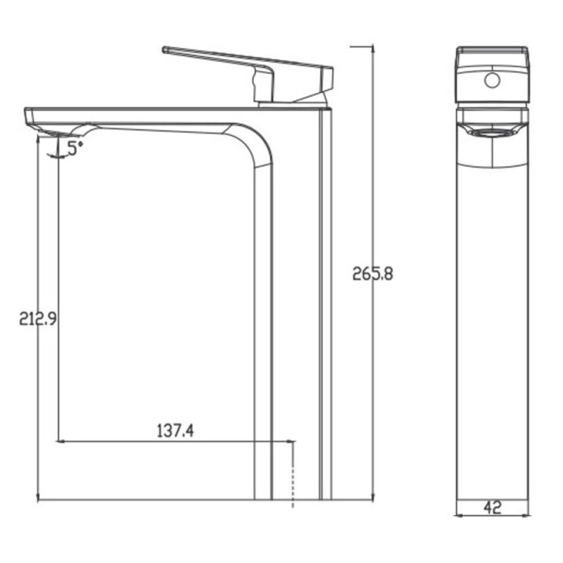 Смеситель для раковины Haiba HB11810 хром