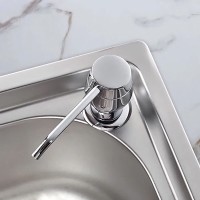 Дозатор встраиваемый для кухонной мойки Haiba, 150 мл, хром, HB405