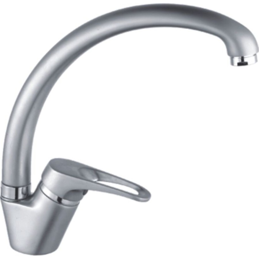 Смеситель для кухни Haiba HB4113-1, серый матовый
