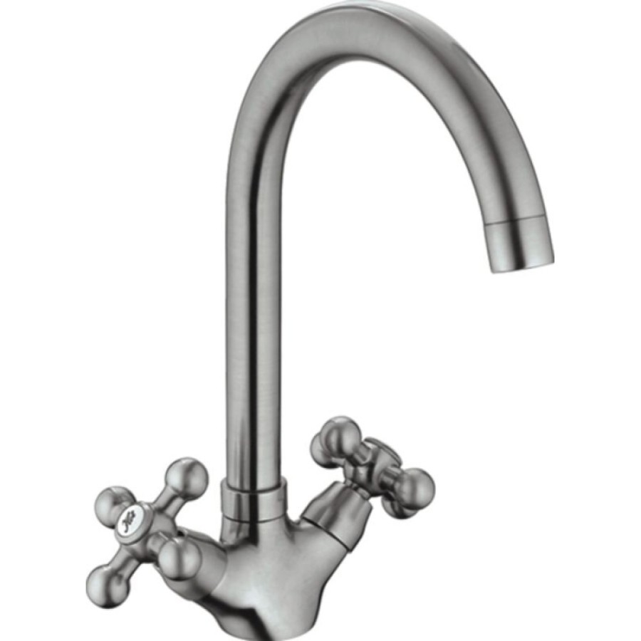 Смеситель для кухни Haiba HB4119-5, сатин