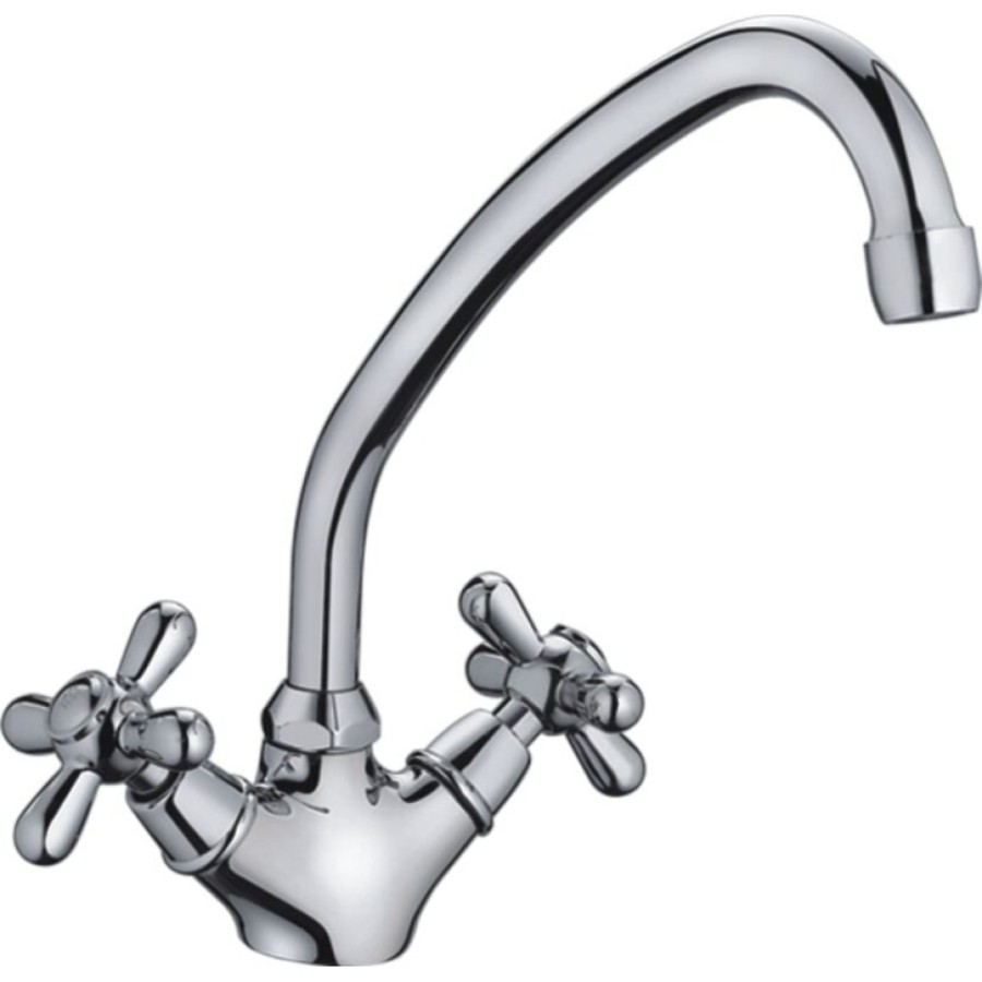 Смеситель для кухни Haiba HB4125, хром