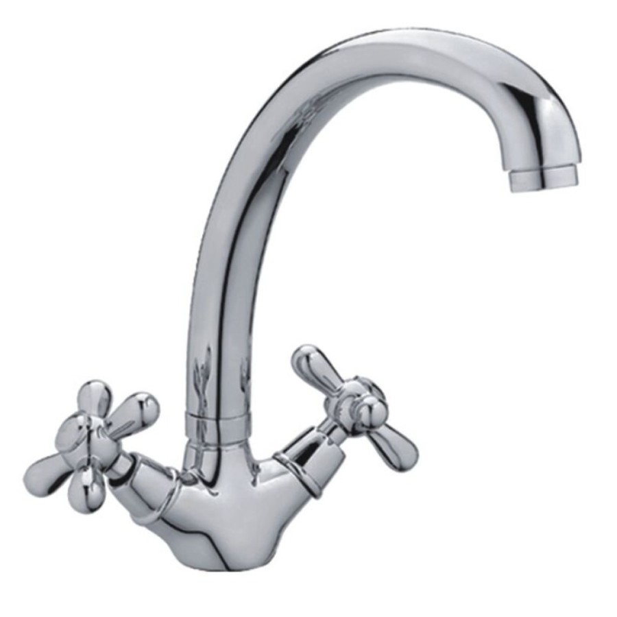 Смеситель для кухни Haiba HB4325, хром
