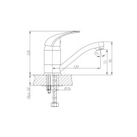 Смеситель для раковины Haiba HB4503, хром
