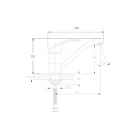 Смеситель для раковины Haiba HB4536-2, хром