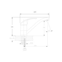 Смеситель для раковины Haiba HB4536, хром