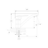 Смеситель для раковины Haiba HB4537, хром