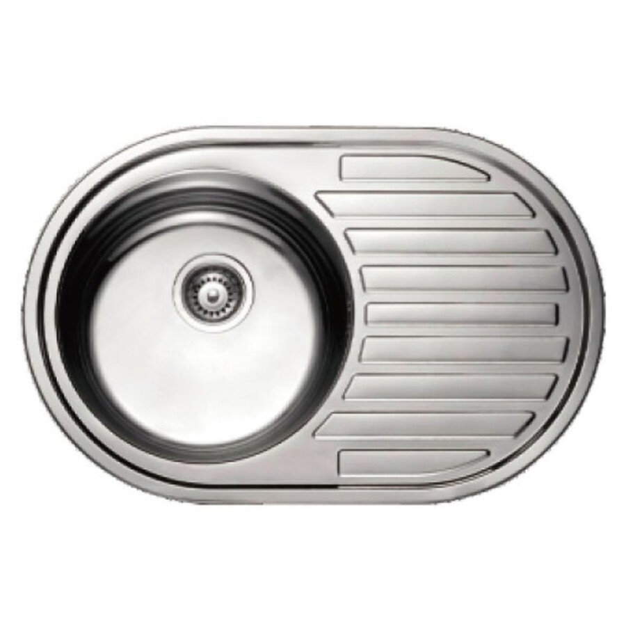 Мойка кухонная Haiba, 77 х 50 х 16 см, полированная сталь, HB5077-06