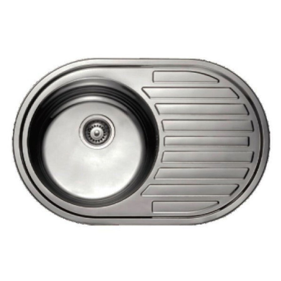Мойка кухонная Haiba, 77 х 50 х 18 см, полированная сталь, HB5077