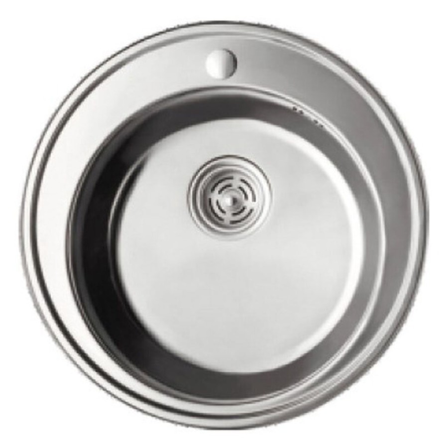 Мойка кухонная Haiba, 51 х 51 х 16 см, полированная сталь, HB510-06