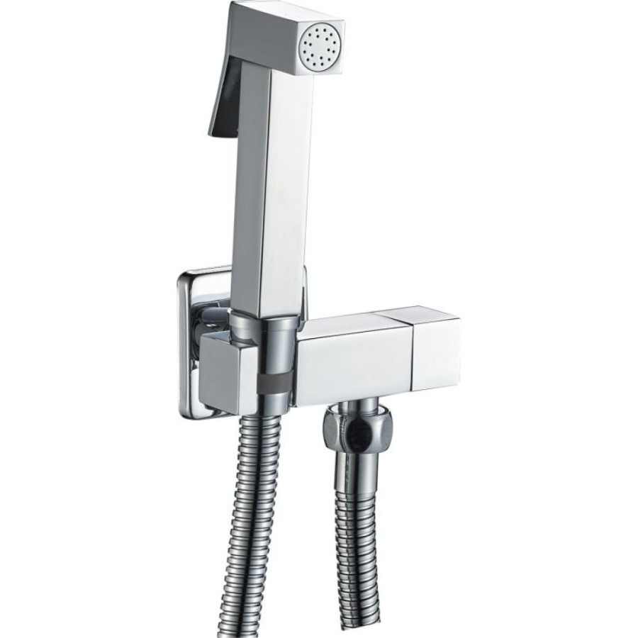 Гигиенический душ Haiba, с запорным вентилем, хром, HB5502