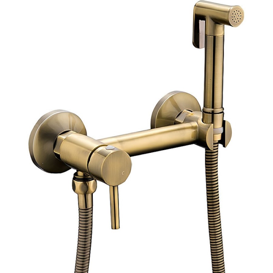 Гигиенический душ Haiba, HB5510-4, со смесителем, бронза