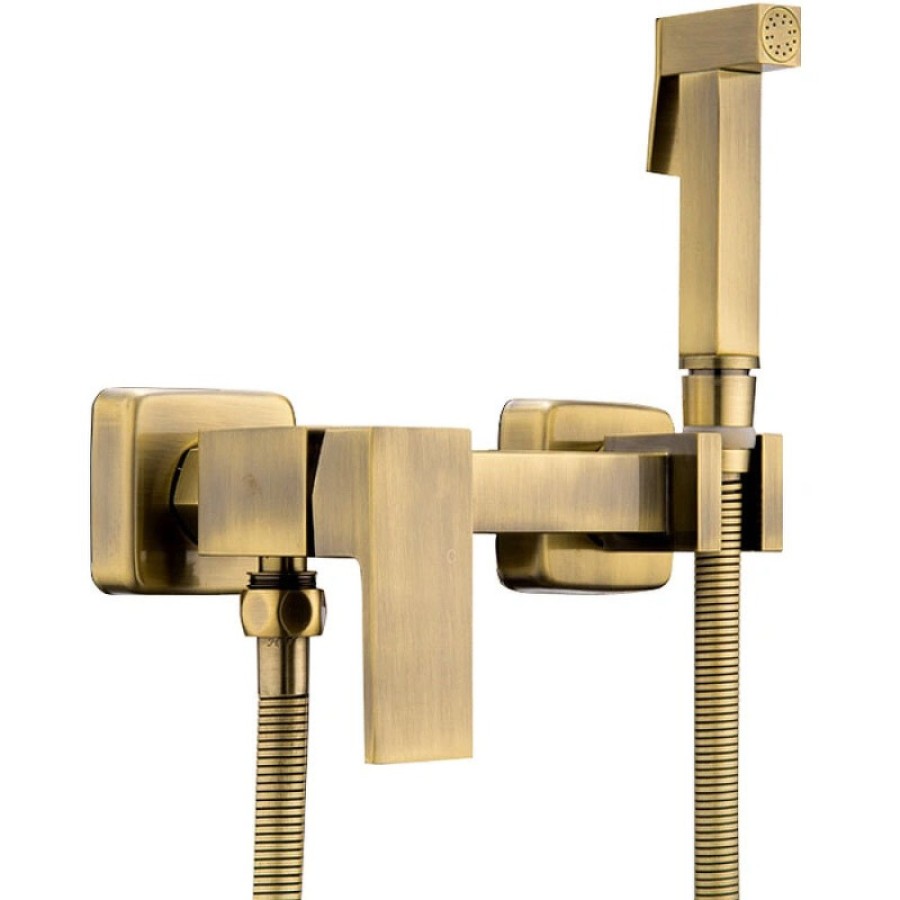 Гигиенический душ Haiba, HB5513-4, со смесителем, бронза