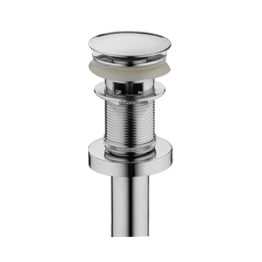 Донный клапан Haiba, для раковины, с переливом, click-clack, хром, HB65-2